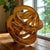 2000 - 2009 Vintage Amber Infinity Knot Glass Sculpture For Sale - Image 5 of 8