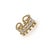 Gold Cleopatra Pearl & Diamond Gold Adjustable Ring, Size 5 For Sale - Image 8 of 11