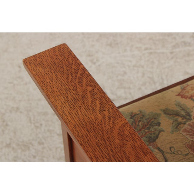 Stickley Mission Oak Harvey Ellis Armchair For Sale - Image 13 of 18