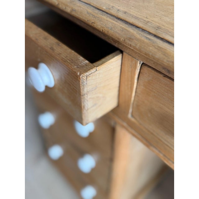 19th Century Antique English Pine Desk For Sale - Image 5 of 6