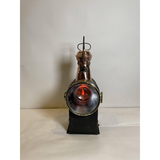 Antique Marine Signal Lantern by Charles Picard For Sale - Image 11 of 12