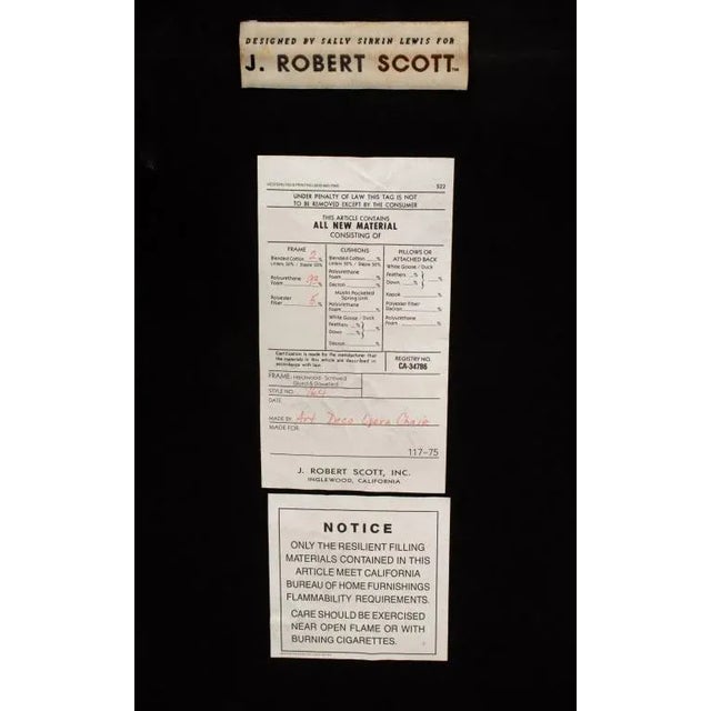 Wood Sally Sirkin Lewis for J. Robert Scott Art Deco Style Desk and Chair Set For Sale - Image 7 of 7