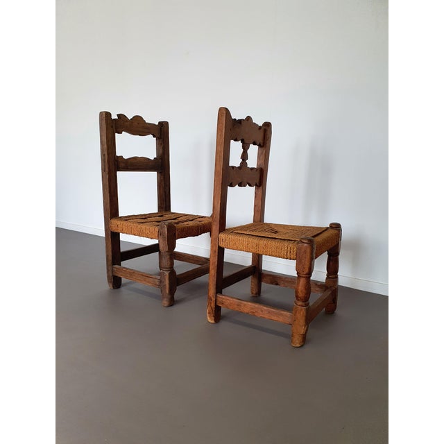 Textile Brutalist Rope Chairs, 1900s, Set of 2 For Sale - Image 7 of 16