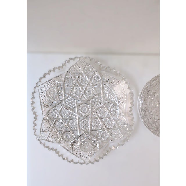 Mid 20th Century Cheese Pastry Dome Plate Crystal Bohemia Czech For Sale - Image 9 of 9