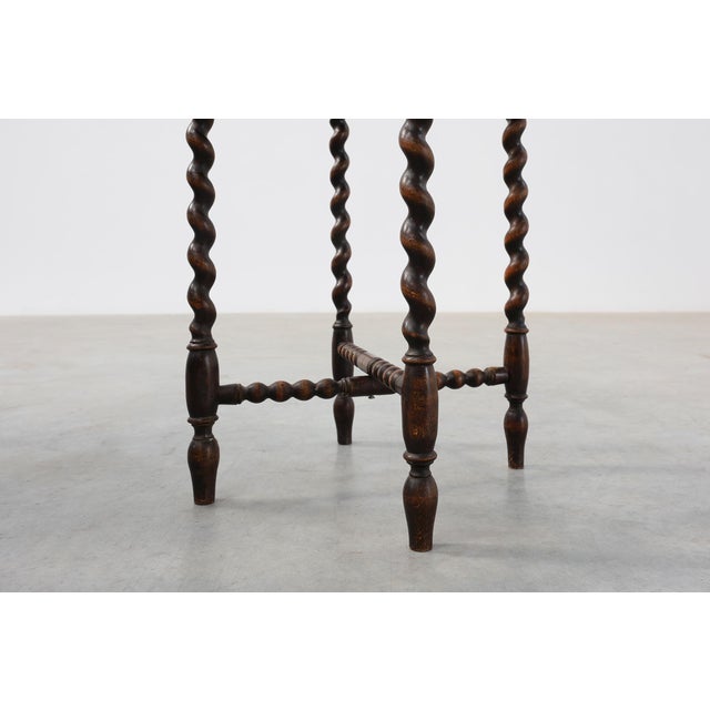 Oak Barley Twist Nesting Tables, England, 1900s, Set of 4 For Sale - Image 11 of 18