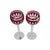 1990s Late 20th Century Waterford Crystal Clarendon Ruby Wine Glasses - a Pair For Sale - Image 5 of 8