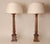 Traditional Marble Lamps Red Rouge Neoclassical Column Table Lamps - A Pair For Sale - Image 10 of 10