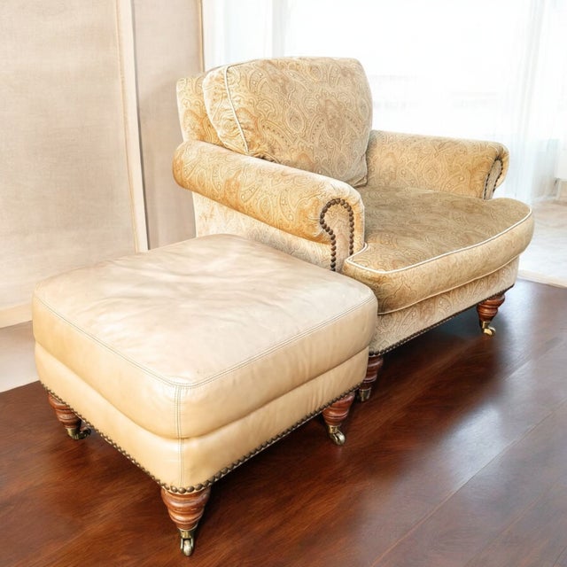 Timeless Elegance of a Liz Claiborne Leather Sofa For Sale - Image 11 of 12