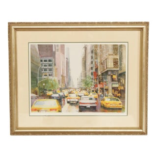 Urban Street Scene Limited Edition Art Print by Eva Ramanuska For Sale