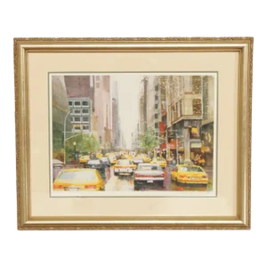 Urban Street Scene Limited Edition Art Print by Eva Ramanuska