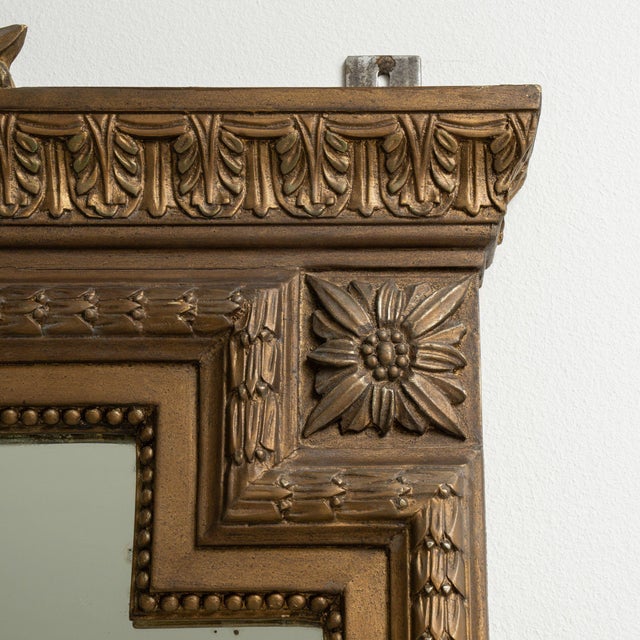 Wood 19th Century France Louis XVI Brown Wood Full-length & Floor Mirrors For Sale - Image 7 of 9