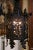 19th Century French Gothic Black and Gilt Iron Three-Light Hexagon Lantern For Sale In Dallas - Image 6 of 8