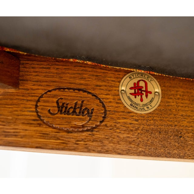 Stickley Upholstered Large Mission Oak Rocking Chair For Sale - Image 18 of 18