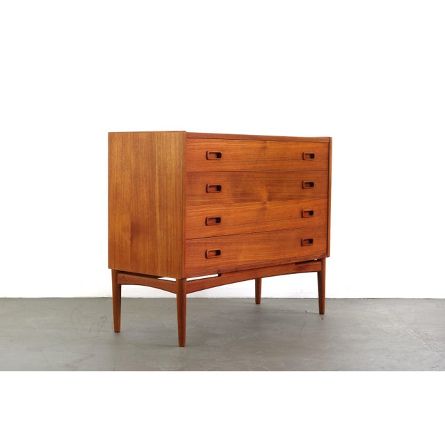 Mogens Kold Møbelfabrik Arne Hovmand Olsen Teak 4 Drawer Chest of Drawers for Mogens Kold For Sale - Image 4 of 11