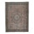 1970s Vintage Persian Handmade Wool Cotton Orange Area Rug For Sale
