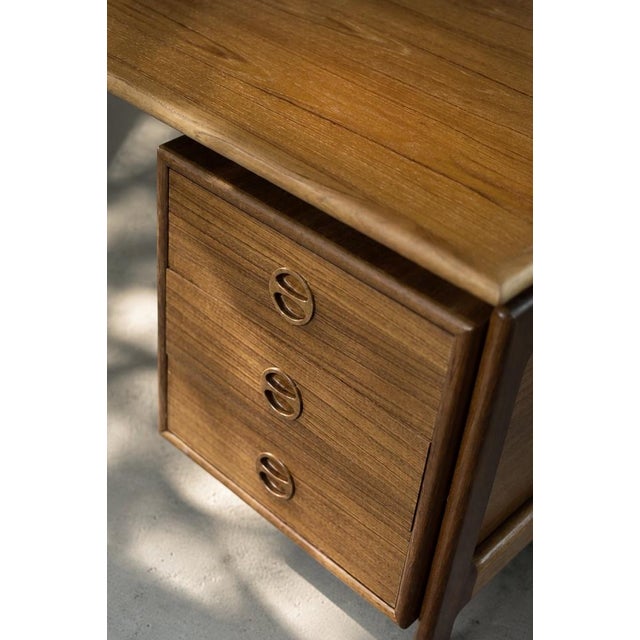 Mid-Century Danish Modern Teak Desk by Arne Vodder for GV Møbler, 1960s For Sale - Image 18 of 18
