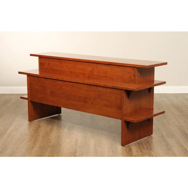 Brown Stickley Mission Collection Cherry Gathering Island For Sale - Image 8 of 12