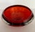 Beautiful ruby colored red glass bowl. Modern form and design. Overall width is 8" - actual opening of bowl is 6". Unmarked.