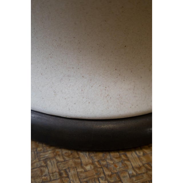English Craquelé Glazed Ceramic Table Lamps, 1970s, Set of 2 For Sale - Image 4 of 7