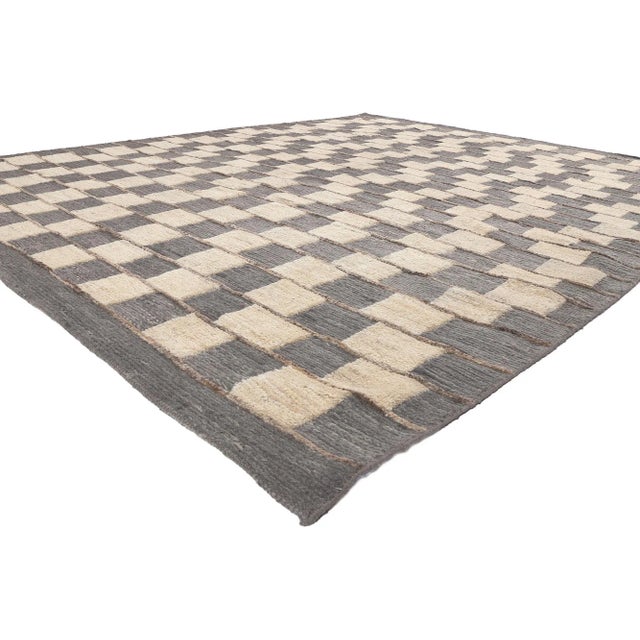 2010s Organic Brutalist Moroccan Rug, 08'10 X 11'05 | Chairish