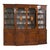 Brown Mid-Century English Regency Style Inlaid Mahogany & Satinwood Bookcase China Cabinet For Sale - Image 8 of 8