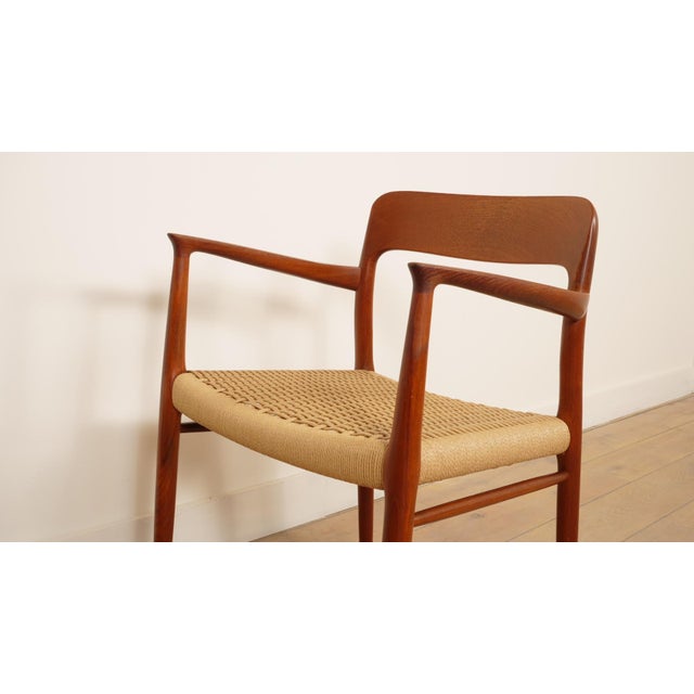 Wood Model 56 Dining Chair in Teak by Niels Otto Møller for J.L. Møllers For Sale - Image 7 of 13