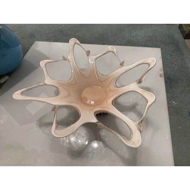 1970s Murano Art Glass Bowl with Fruit Stand, 1970s For Sale - Image 5 of 11