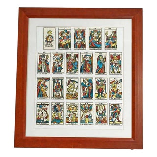 Emanuele Luzzati, Major Arcana Tarot, 1980s, Collage For Sale