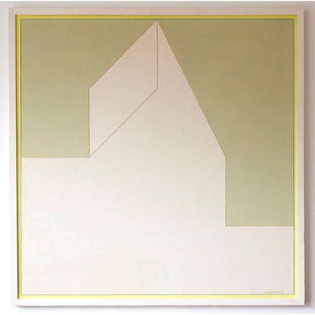 1970s Vincent Van Den Meersch, Project III, Oil on Canvas, 1970s For Sale - Image 5 of 5