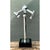 Chrome Vintage Modernist Chrome Table Lamp After Robert Sonneman For Sale - Image 8 of 12