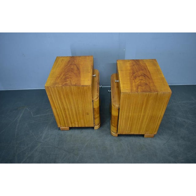 Art Deco Bedside Tables, Former Czechoslovakia, 1930s, Set of 2 For Sale - Image 17 of 18