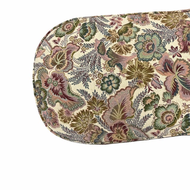 Early 20th Century Antique Upholstered Long Bench, Ottoman, Coffee Table For Sale - Image 5 of 10