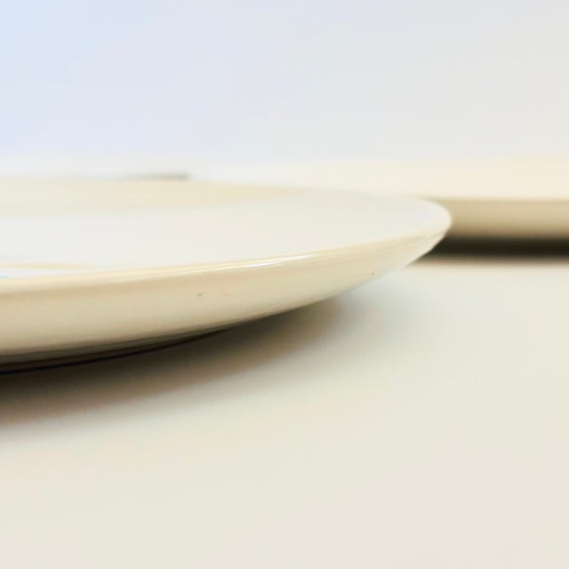 Mid Century American Ironstone Blue Flower Dinner Plates - Set of 6 For Sale - Image 12 of 14