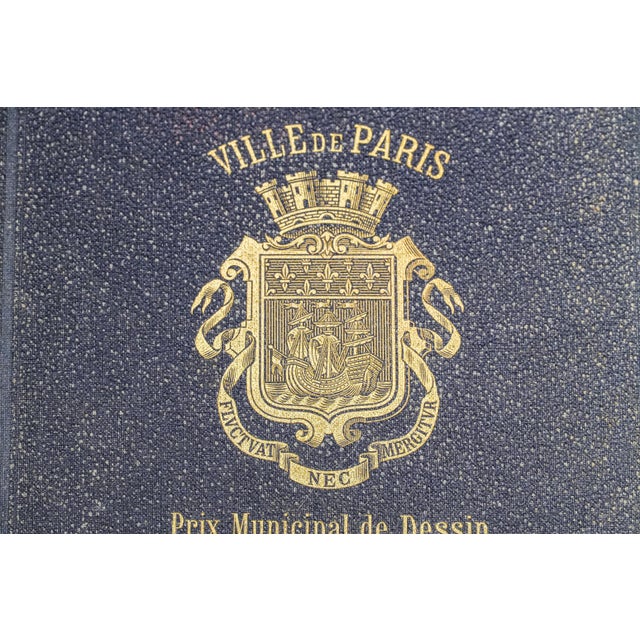 Victorian Unusual Paris France Presention Antique Leather Art Book Eugène Delacroix French Illustration Engraving For Sale - Image 3 of 13