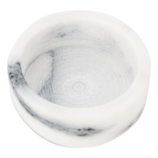 Marble Wine Bottle Coaster, White For Sale