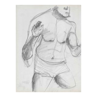 1950s Paul McCarron Male Figure Drawing For Sale