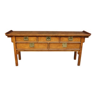 Cherry Console by Henredon For Sale