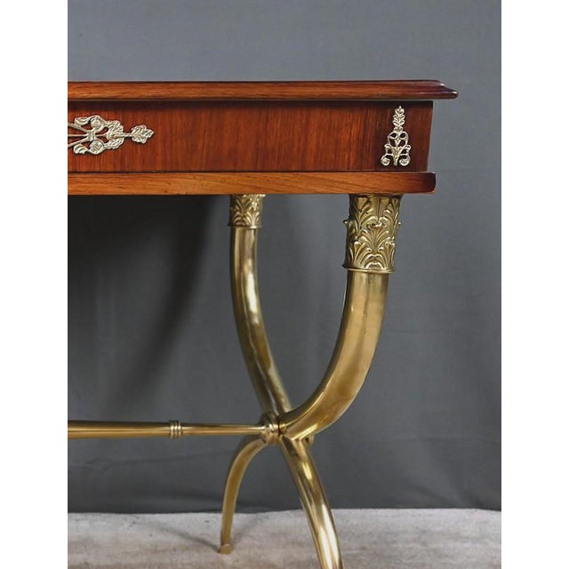 Empire Style Mahogany Veneer Console Table, Early 20th Century For Sale - Image 10 of 18