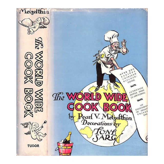 "The World Wide Cook Book: Menus and Recipes of 75 Nations" 1944 Metzelthin, Pearl V. For Sale