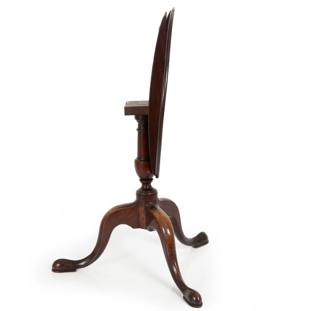 Rare English Queen Anne Antique Miniature Salesman Sample Tilt-Top Table For Sale - Image 4 of 16