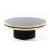 DIA - Design Institute America Design Institute of America Mid Century Black & Brass Revolving Two Tier Coffee Table For Sale - Image 4 of 9