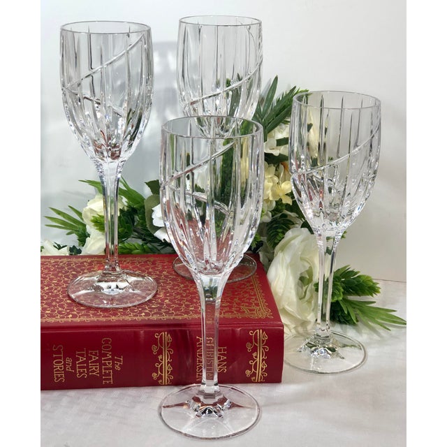 Mikasa Uptown Vintage Crystal Water Glasses Set of 4 Chairish