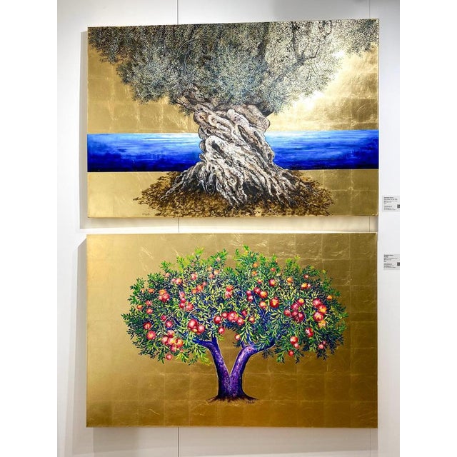 Anastasia Gklava, Fertility, Oil and Gold Leaf Painting, 2024 For Sale - Image 4 of 5