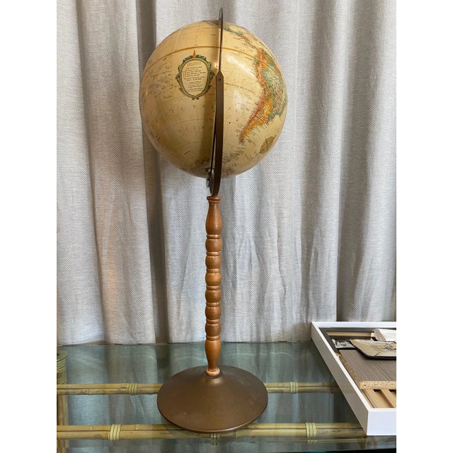 Hollywood Regency Replogle Globe in Stand For Sale - Image 3 of 4