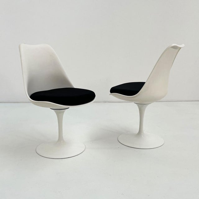 Mid-Century Modern Swivel Tulip Chair by Eero Saarinen for Knoll, 1960s, Set of 4 For Sale - Image 3 of 15