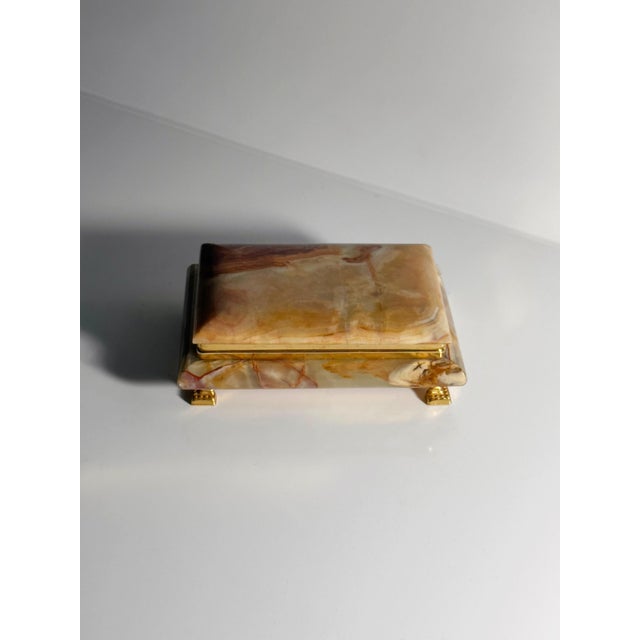 Gemstone Italian Onyx Jewelry Box, 1970s For Sale - Image 7 of 7