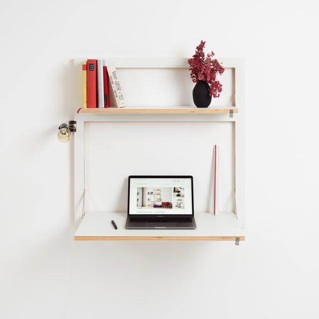 Not Yet Made - Made To Order 80×80-2 Wall Desk with Shelf from Ambivalenz For Sale - Image 5 of 6