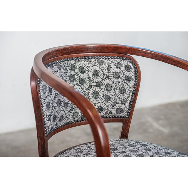 No. 715 Armchairs by Gustav Siegel for Jacob & Josef Kohn, Vienna, Austria, 1905, Set of 2 For Sale - Image 13 of 18