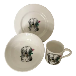 1960s Hammerslery Co. China 3 Piece Child’s Dish Set