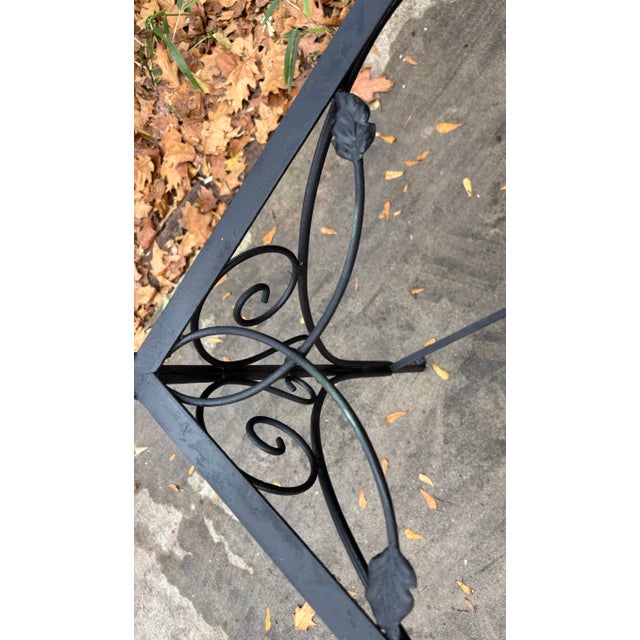 Metal 1930s Early Salterini Iron Patio Table Base, Attributed For Sale - Image 7 of 7